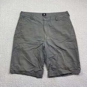 Y2K Ocean Current Men’s Bermuda Board Shorts Grey Size 34 Golf Beach Casual